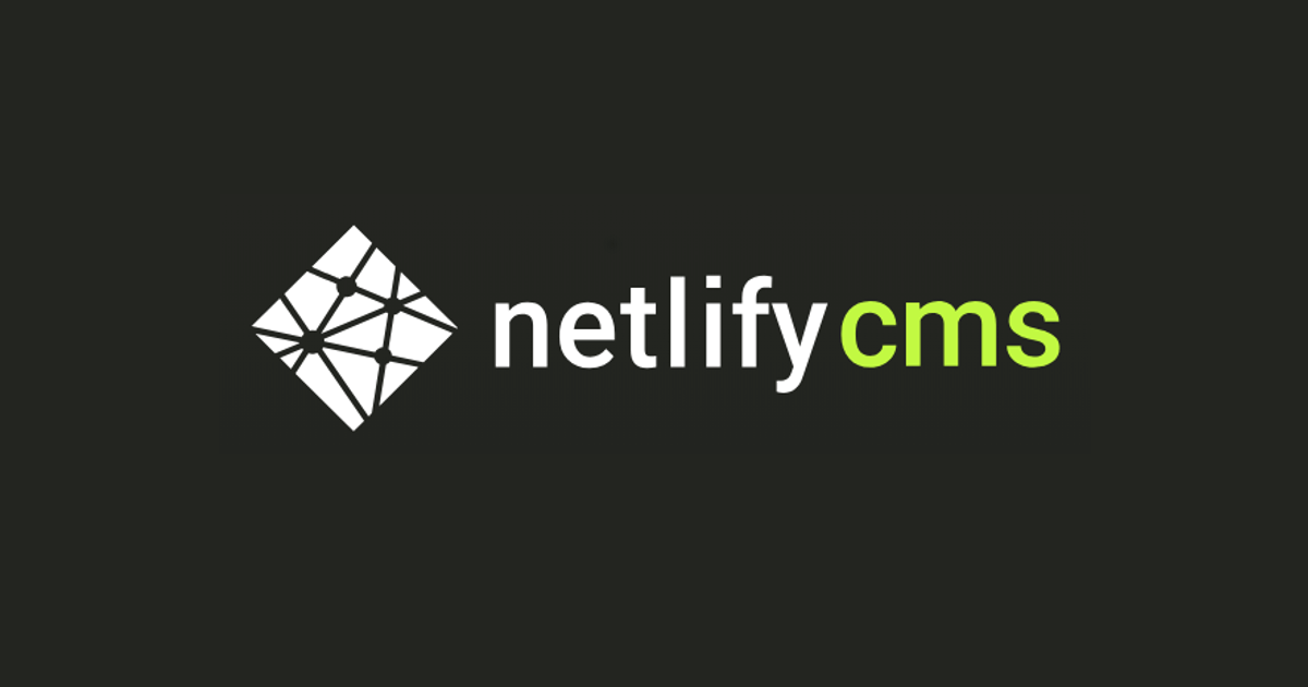 Featured image of post Netlify CMS 導入 GitHub Pages 記錄